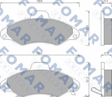 Гальмівні колодки. FOMAR FO 666981