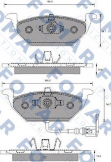 Колодки тормозные. FOMAR FO 687781