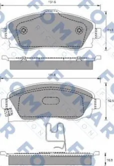 Колодки тормозные. FOMAR FO 783481