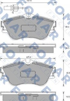 Колодки тормозные. FOMAR FO 904181