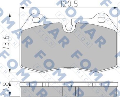 Гальмівні колодки. FOMAR FO 904981