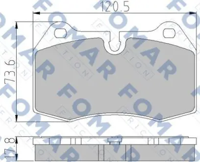 Колодки тормозные. FOMAR FO 904981