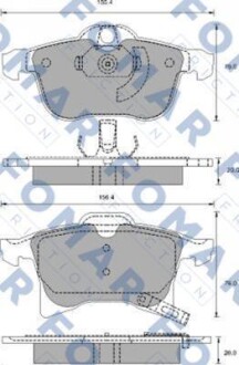 Гальмівні колодки. FOMAR FO 918881