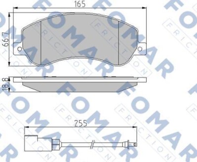 Колодки тормозные. FOMAR FO 925081