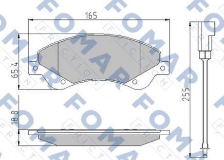 Колодки тормозные. FOMAR FO 925181