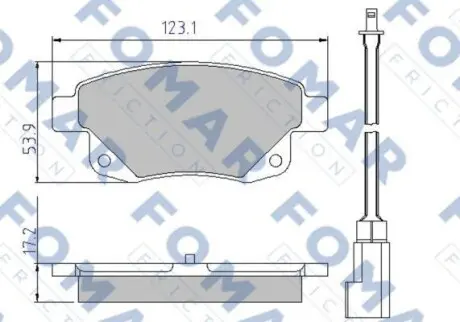 Гальмівні колодки. FOMAR FO 925281