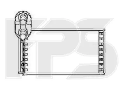 Радиатор отопителя VW Sharan, Ford Galaxy, Seat Alhambra 96- FPS FP 74 N30