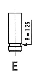 Клапан двигуна випускний FRECCIA R4810/RCR