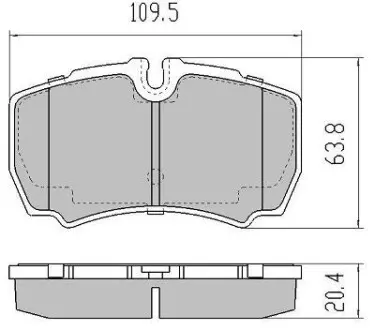 Колодки тормозные FREMAX FBP-1674