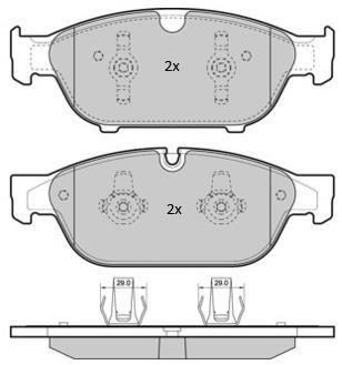 Колодки гальмівні FREMAX FBP-1852