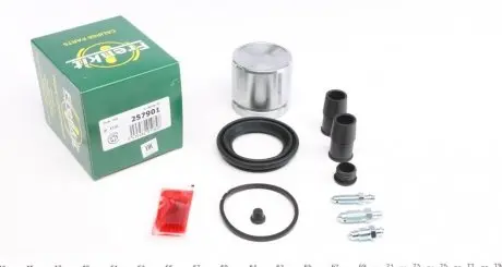 Ремкомплект супорта (переднього) Peugeot 605/Volvo 850/S70/V70/C70 89- (d=57mm) (+поршень) (Ate) FRENKIT 257901