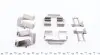 Планка супорта (заднього) прижимна (к-кт) VW T4 90-03 (Lucas) (з датчиком витрати колодок) FRENKIT 901233 (фото 2)