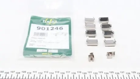 Монтажний к-кт гальмівних колодок пер./зад. Combo 01-/Meriva/Journey 08-(Lucas, TRW) FRENKIT 901246