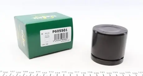 Поршень гальмівного супорта VW T5 03-15; AUDI A4 04-08; RENAULT Laguna 00-07; FORD Mondeo IV 07-15; SEAT Exeo 08-13; BMW 5 F10-18 10-17; PEUGEOT Partner 08-; CITROEN Berlingo 08-18; OPEL Vectra C 02-08; VOLVO V70 07-16; LAND ROVER Freelander 06-14; J FRENKIT P605501