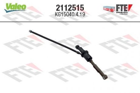 Циліндр зчеплення (головний) Citroen C4 Picasso/Berlingo 1.6 HDi 08- (d=15,87mm) = KG15040.4.19 FTE 2112515 (фото 1)