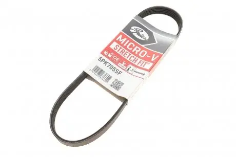 Ремінь генератора Ford C-Max/ Focus II-III/Volvo C30/S40 II/V50 1.8-2.0 03- Gates 5PK705SF