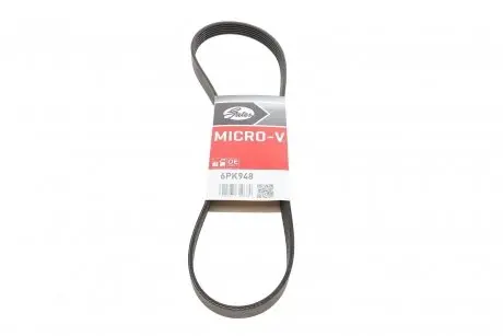 Ремінь генератора Fiat Ducato 2.5/2.8 JTD 97-02 Gates 6PK948