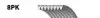 Дорожный ремень Gates 8PK2200 (фото 1)