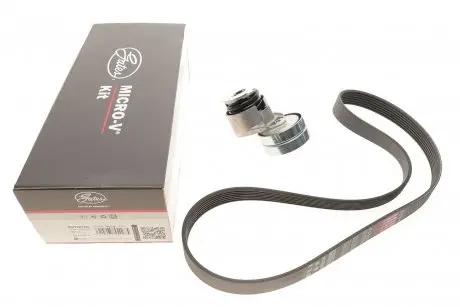 Комплект ремня генератора Renault Megane/Scenic 1.9 dCi/2.0 16V 03- (7PK1125) Gates K017PK1125 (фото 1)