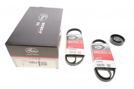 Комплект ременя генератора Hyundai Elantra/Tucson/I30/Kia Ceed 2.0 04- (4PK890/4PK855) Gates K074PK890 (фото 1)