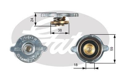 Корок радіатора Gates RC125