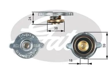 Корок радіатора Gates RC125