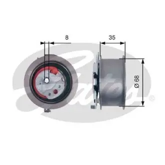 (7784-21150) Натяжной ролик ремня ГРМ POWERGRIP TENSIONER Gates T43181