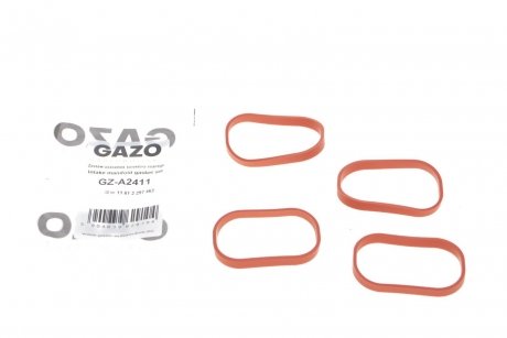Прокладка колектора впускного BMW X5 (F15/F85) 15- (N20/N26) (к-кт 4шт) Gazo GZ-A2411