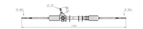 Рульова рейка GENERAL RICAMBI SK4002