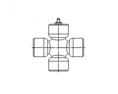 Хрестовина карданного валу (27ммx71мм) NISSAN NAVARA, NAVARA NP300, PICK UP 2.4-3.2D 01.86- GKN (Lobro) U214