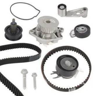 Комплект ГРМ + помпа Skoda Fabia/Octavia 00-13/VW Caddy/Golf/Polo 1.4 16V 99-08 (20x130z/17x58z) (PA674) GRAF KP674-1