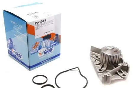Помпа води Citroen C4/C5/C8/Jumpy/Fiat Scudo/Peugeot 206/307/406 1.8/2.0/2.2 99- (20z) (R/B) (6 лоп) GRAF PA1044