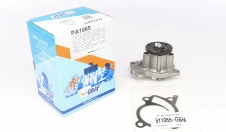 Помпа води Renault Clio/Scenic/Megane/Kangoo/Nissan Qashqai/Juke 0.9-1.2-1.4TCe/1.6 09- (B/B)(8 лоп) GRAF PA1065