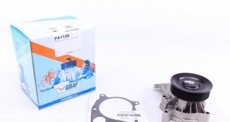 Насос воды BMW 3 (E90/E91/E92) 335d 06-13/X3 (E83) 3.0d/xDrive 30d 04-10 (R/B) (7 лоп.) (6 кан.) GRAF PA1126