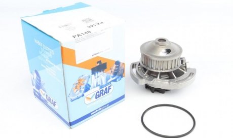 Насос воды Audi 50/80/VW Golf/Jetta/Passat/Polo 0.9-1.3 74-94 (26z) (B/B) (8 лоп) GRAF PA148