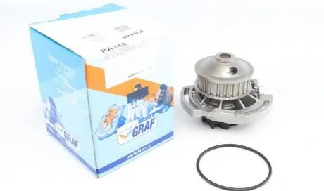 Насос воды Audi 50/80/VW Golf/Jetta/Passat/Polo 0.9-1.3 74-94 (26z) (B/B) (8 лоп) GRAF PA148