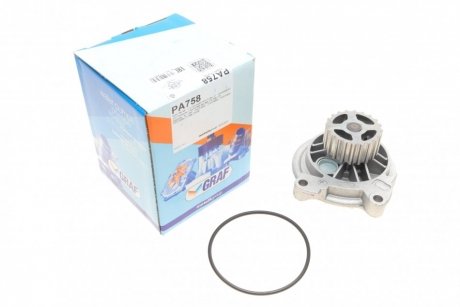 Насос воды Audi 100/A6/VW Crafter/LT/T4/Volvo 940/V70 2.4D/TD/2.5/2.5TDI/SDI 90-13 (20z)(7лоп)(R/B) GRAF PA758