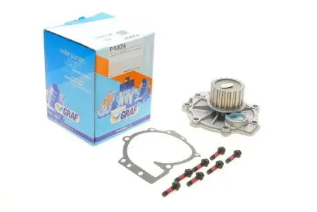 Помпа води Volvo С30/70/S40/60/80/V50/60/70/XC60/70/90 2.0/2.4D/2.8-3.0 02- (19z) (R/B) (7 лоп) GRAF PA824