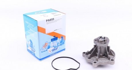 Насос воды Seat Cordoba/Ibiza/Toledo/Skoda Fabia/Roomster/VW Polo 1.2/1.2 12V 02- (B/B) (7 лоп) GRAF PA855