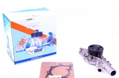 Насос воды MB S-class (W220)/E-class (W211/S211) 3.2 CDI 02-09 (R/B) (8 лоп) GRAF PA889