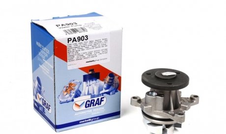 Насос воды Ford C-Max I/Focus II/III/Mondeo III/IV/V/Mazda 3/5/6/CX-7 1.8/2.0/2.3 00- (R/B) (6 лоп.) GRAF PA903