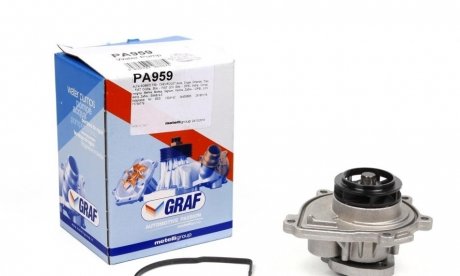 Насос воды Opel Astra/Vectra/Zafira/Insignia/Corsa 1.6/1.8 02-/Chevrolet Aveo 1.4/1.6 08-(B/B)(7лоп) GRAF PA959