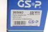 Піввісь (передня) Skoda Fabia/Roomster/VW Polo 99-15 (L) (36z/501mm) GSP 203063 (фото 2)