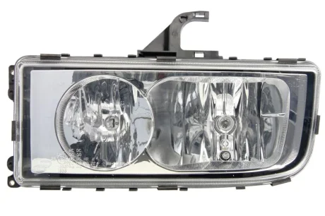 Фара Лів (H1/H7/W5W, електричн, з мотором, 24В, функції світла: ближнє світло, габаритне світло, дальнє світло, колір відбивача: хром) MERCEDES AXOR 2 10.04- HELLA 1DB247011031