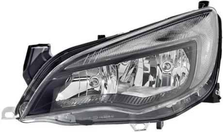 OPEL фара основна галоген з мотором,H7/H7 W21/5W лів.Astra J 09- HELLA 1EG 010 011-611
