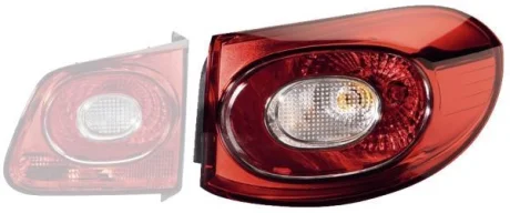 VW Задній ліхтар правий P21W, WY21W TIGUAN (5N_) 08- HELLA 2SD 009 691-101