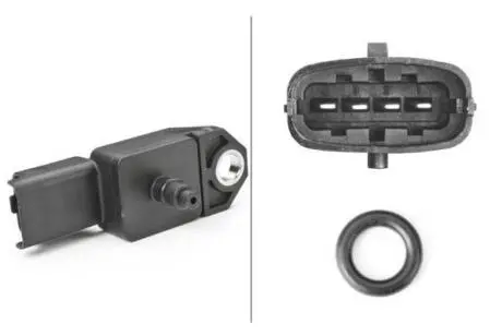 FIAT Датчик тиску наддува Alfa Romeo 147/156/159,Chevrolet Cruze,Citroen Jumper,Fiat Bravo,Croma,Doblo,Ducato,Fiorino,Ford Focus,Kuga II,Mondeo V,Honda Acord VII,VIII,CR-V II,III,Opel HELLA 6PP 009 400-291