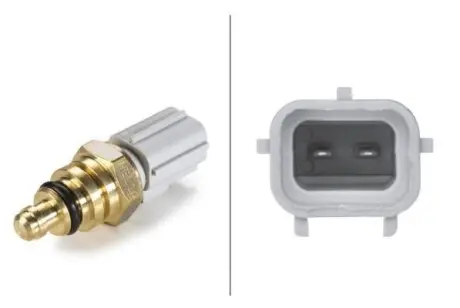 Датчик температуры охлаждающей жидкости (2 контакта) (серый) Ford PSA 06- HELLA 6PT 009 309-781