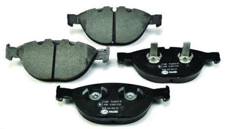 Тормозные колодки пер. BMW 5(E60)/7(E65) 04-10(ATE) (193,2x79,2x20,8) HELLA 8DB355006-551