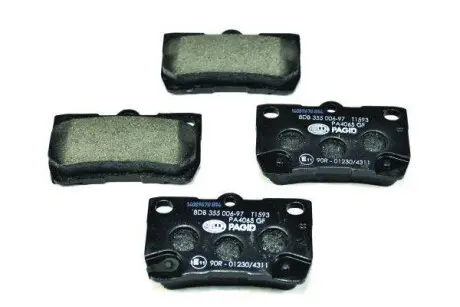 Тормозные колодки задние (15.5 мм) (система NBK) Lexus Toyota 05-13 HELLA 8DB 355 006-971